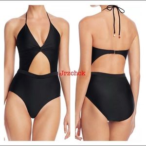 NWT Halter Cut Out One Piece Bathing Suit Swimwear